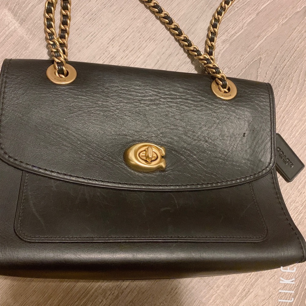 Coach Purse Black Leather